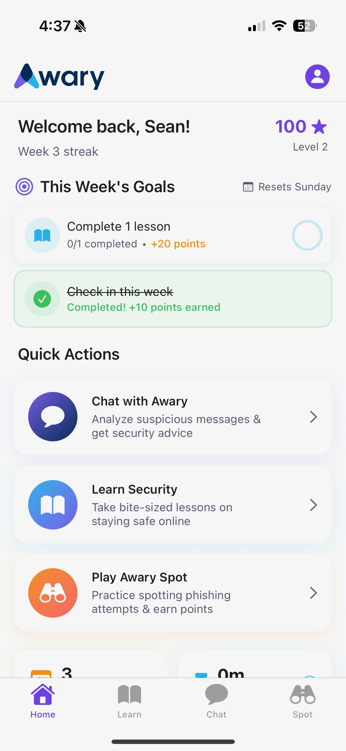 Awary App Screenshot